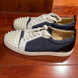 CHRISTIAN LOUBOUTIN SNEAKERS, special edition, denim spikes
